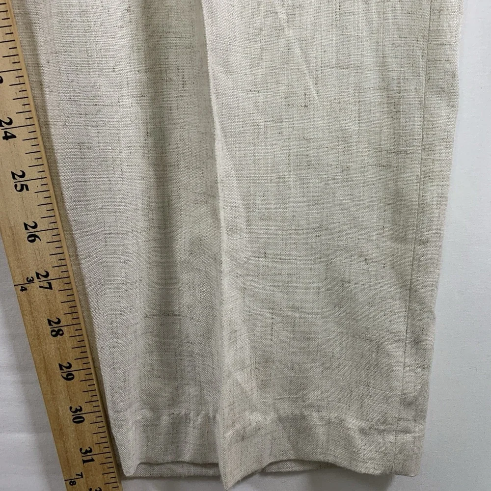VTG Ash Creek Mens Pleated Dress Pants 40x32 Beige Resort Coastal Old Money USA